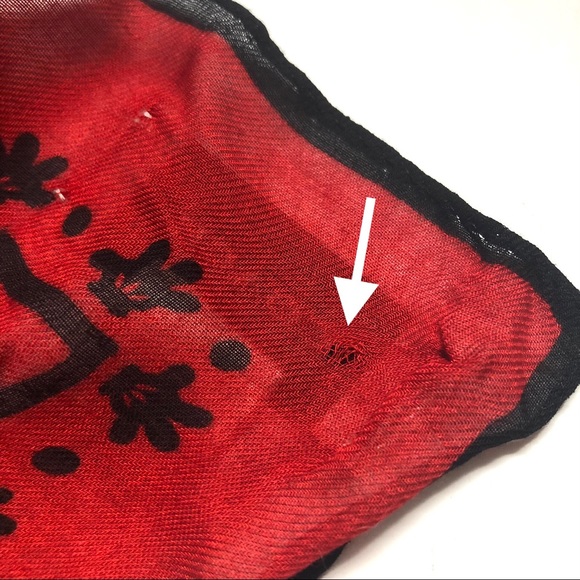 NWT Coach x Disney Mickey Oversized Square Scarf - Picture 6 of 6